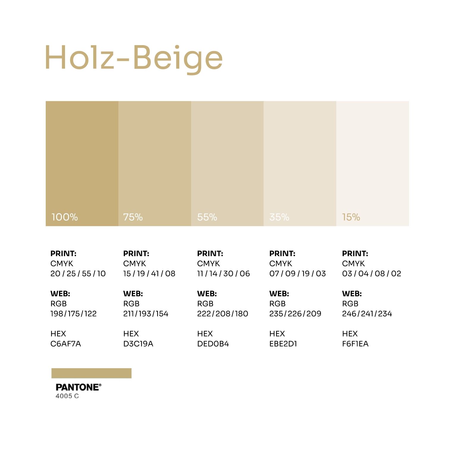 Farbpalette der Marke NURHOLZ